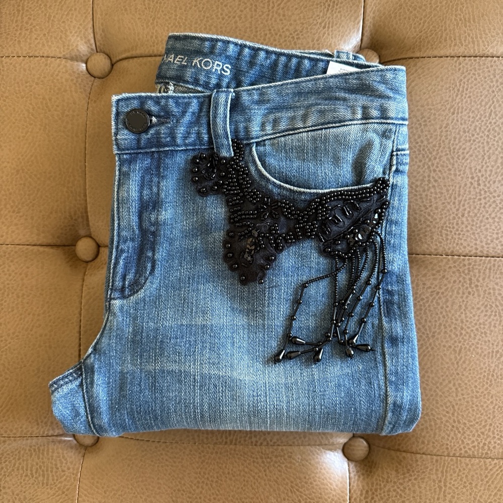 Michael Kors Skinny Jeans w/ Applique US 4